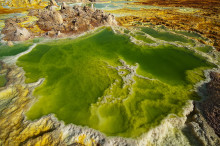 bizarre formations in Dallol